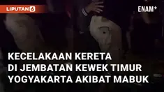 Terjadi kecelakaan kereta di jembatan Kewek Timur, Yogyakarta. Kecelakaan terjadi pada Jumat (9/8/2024) pukul 00:24 pagi