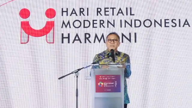 Menteri Perdagangan (Mendag) Zulkifli Hasan (Zulhas)  dalam malam anugerah Harmoni Award 2023. (Dok Kemendag)