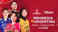Nonton Siaran Langsung  FIVB Women’s World Championship Indonesia U-21 vs Argentina U-21: Eksklusif di Vidio