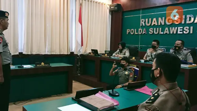 Sidah etik Eks Bendahara Brimob Polda Sulsel (Liputan6.com/Eka Hakim)