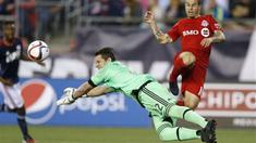 Sebastian Giovinco pesepak bola produk akademi Juventus tampil menggila bersama Toronto FC saat melawan New York City FC.