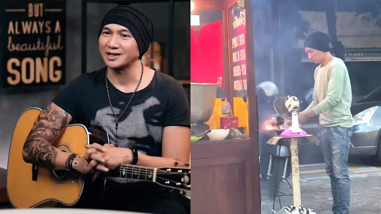 Viral Pedagang Sate Mirip Anji