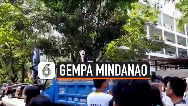 Gempa magnitudo 6,6 mengguncang Mindanao, Filipina Selatan. Dua minggu lalu di kawasan yang sama juga terjadi gempa dengan magnitudo 6,4.