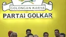 Wakil Ketua Umum Partai Golkar Ahmad Doli Kurnia bersama Sekjen Partai Keadilan Sejahtera (PKS) Habib Aboe Bakar Alhabsyi  memberikan keterangan usai pertemuan tertutup di Kantor Partai Golkar, Jakarta, Selasa (7/2/2023). Pertemuan tersebut sebagai ajang silaturahmi dan konsolidasi jelang Pemilu 2024. (Liputan6.com/Johan Tallo)