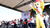 Pada PON XXI/2024, Maskot untuk Sumut yang diluncurkan bernama Hatra (Harimau Sumatera) (Istimewa)
