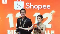 Daniel Mananta dan Astrid Tiar kembali menjadi pemandu TV Show Shopee 12.12 Birthday Sale.