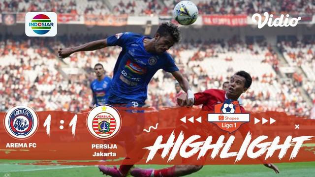 Pertandingan Shopee Liga 1 antar Arema vs Persija berakhir dengan score imbang yaitu 1 -1 dan berikut adalah highlights pertanding...