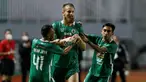 PSS Sleman memetik kemenangan pertamanya di BRI Liga 1 2021/2022 usai menang 2-1 atas Arema FC dalam laga pekan ke-3 di Stadion Pakansari, Bogor, Minggu (19/9/2021). Sempat tertinggal 0-1, Tim Elang Jawa sukses melakukan comeback dan memenangkan pertandingan. (Bola.com/M Iqbal Ichsan)
