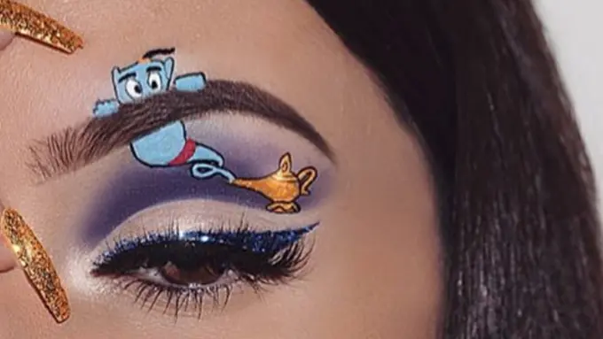 Gemes Parah! Riasan Eyeshadow Ini Tampilkan Gambar Lucu