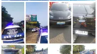Kecelakaan BYD di Tol Jagorawi, Tabrak Raize hingga Terguling