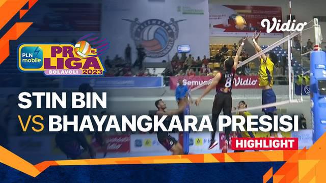 Berita video highlights laga pekan ketiga putaran pertama PLN Mobile Proliga 2023 antara Jakarta STIN BIN melawan Jakarta Bhayangkara Presisi, Kamis (19/1/2023) siang hari WIB.