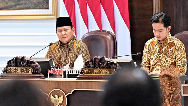 Prabowo Pimpin Sidang Kabinet Perdana di Istana Jakarta