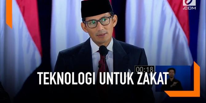 VIDEO: Sandiaga Uno Akan Gunakan Teknologi untuk Tingkatkan Zakat