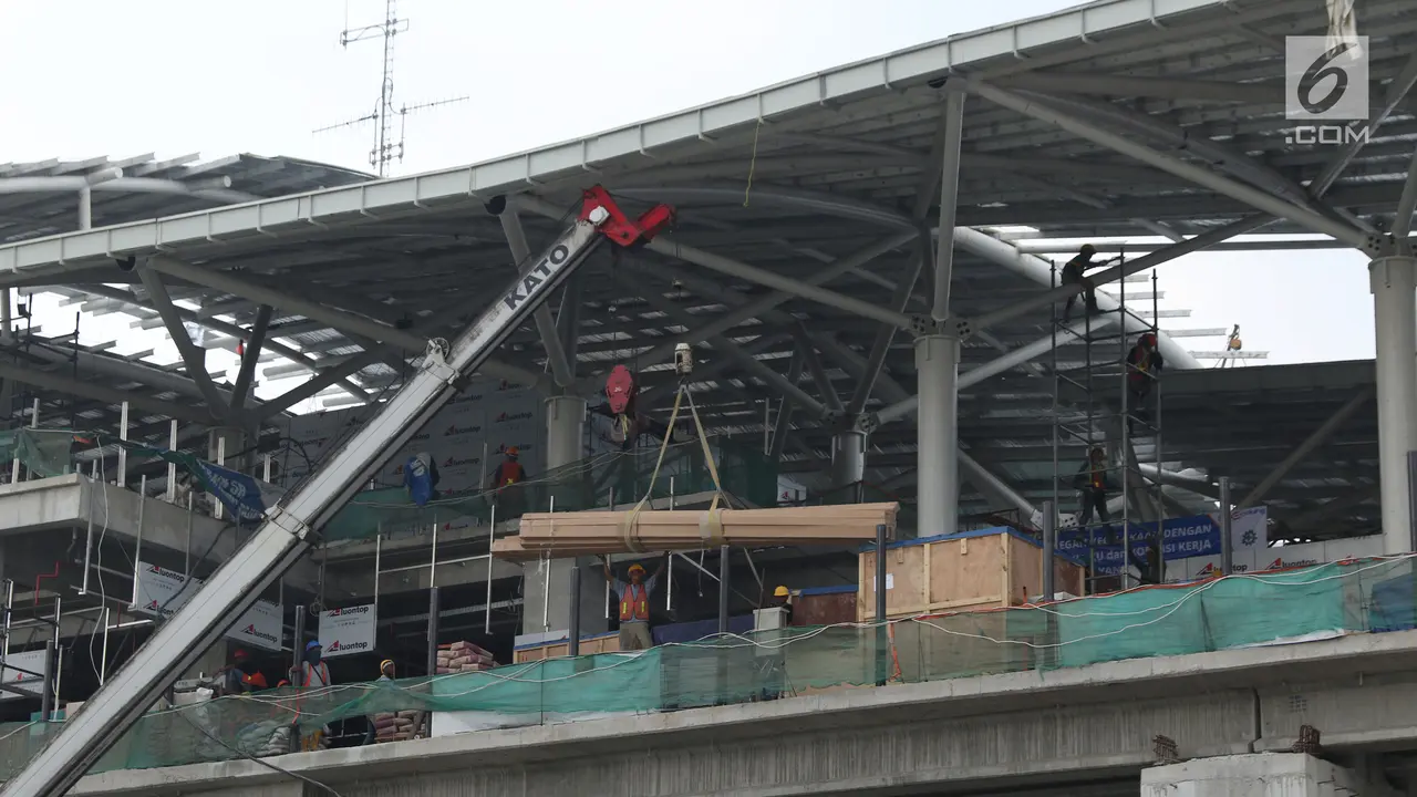 Pembangunan Stasiun LRT Fase I Ditarget Selesai Jelang Asian Games 2018