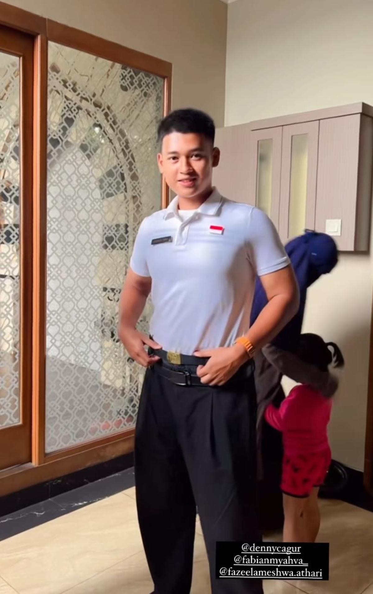 7 Potret Fabian Anak Denny Cagur Jadi Calon Paskibraka Nasional 2025