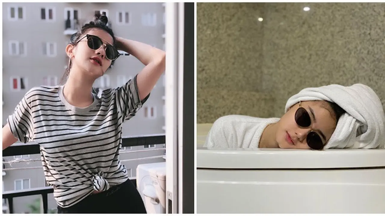 Gaya Ghea Youbi Pedangdut yang Hobi Berkacamata Hitam, Cantik dan Mempesona