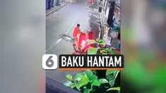 REBUTAN MOTOR, KAWANAN PENCURI BAKU HANTAM DI JALAN