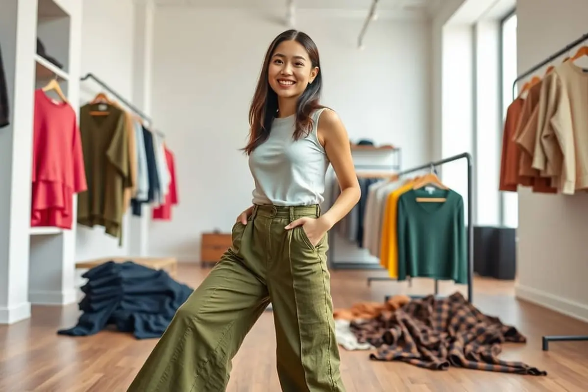 celana hijau cocok dengan baju warna apa