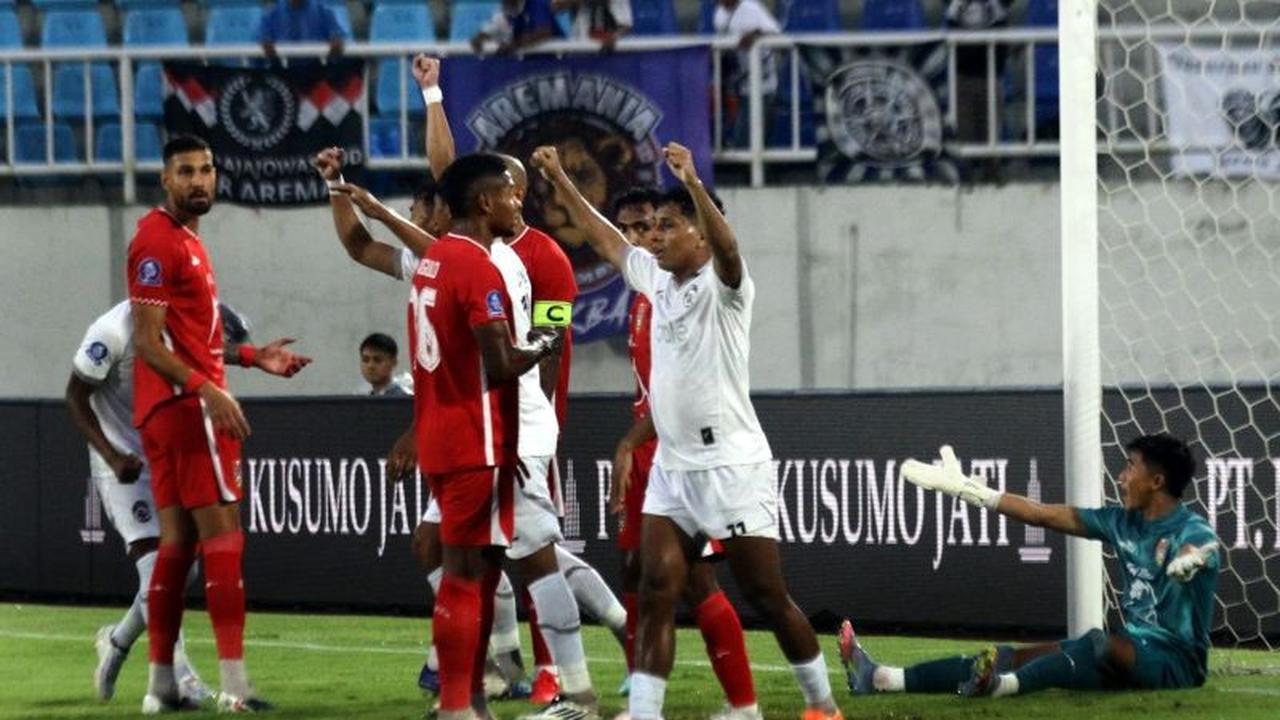 Arema FC Imbang 1-1 Melawan Malut United dalam Laga Super League