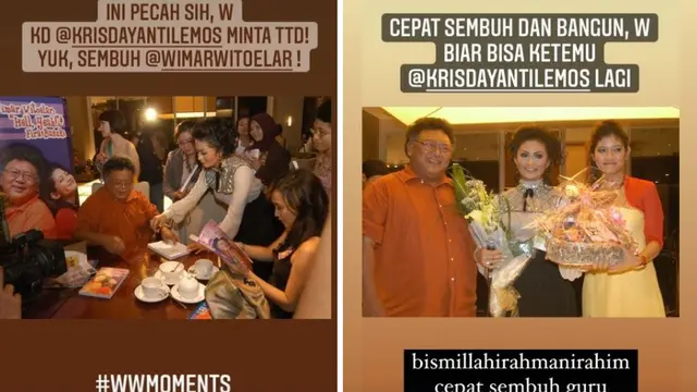 Unggahan Fira Basuki yang dibagikan kembali oleh Krisdayanti. (Instagram/ krisdayantilemos - firabasuki)