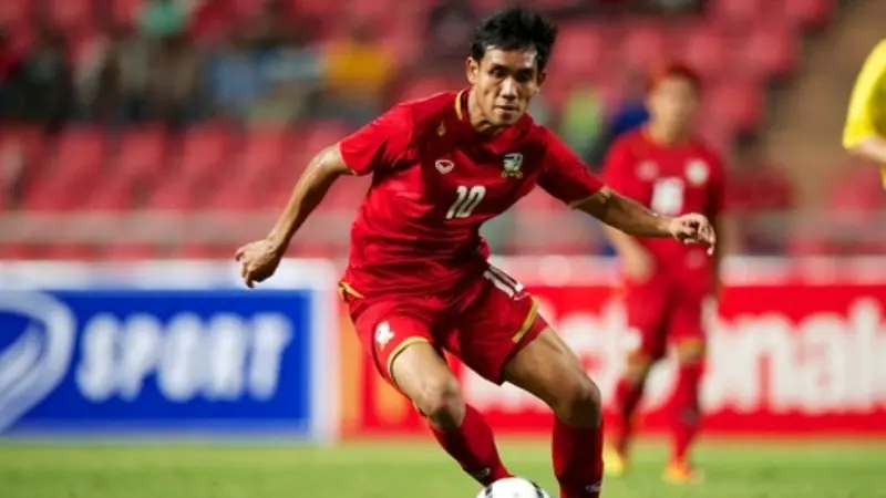 Striker Timnas Thailand, Teerasil Dangda