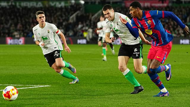 racing santander vs barcelona marcus rashford