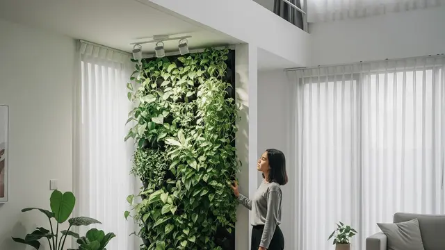 Model Rumah Kecil dengan Taman Mini dalam Rumah