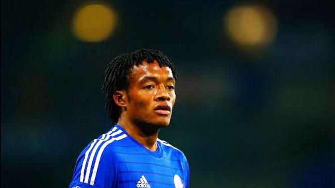 Gelandang Chelsea Juan Cuadrado di ambang bergabung dengan Juventus sebagai pemain pinjaman. (Liputan6.com/twitter.com/ChelseaFC)