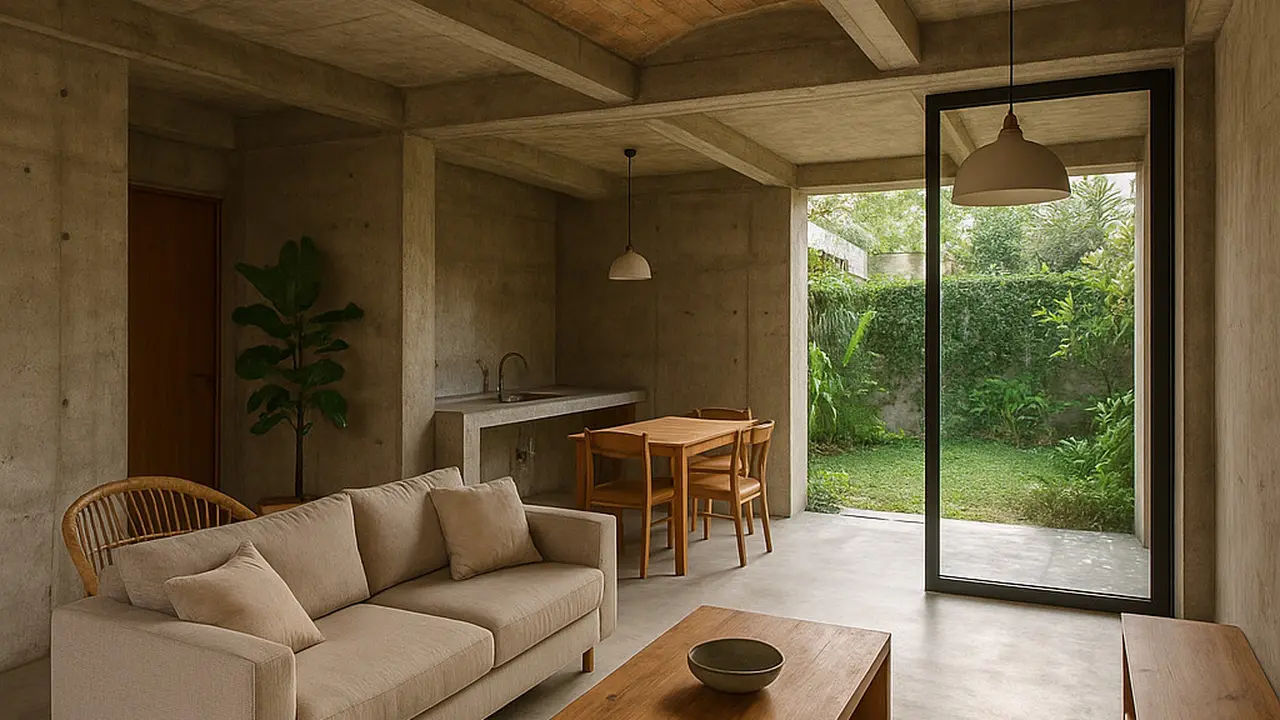 Desain Rumah Tanpa Plafon