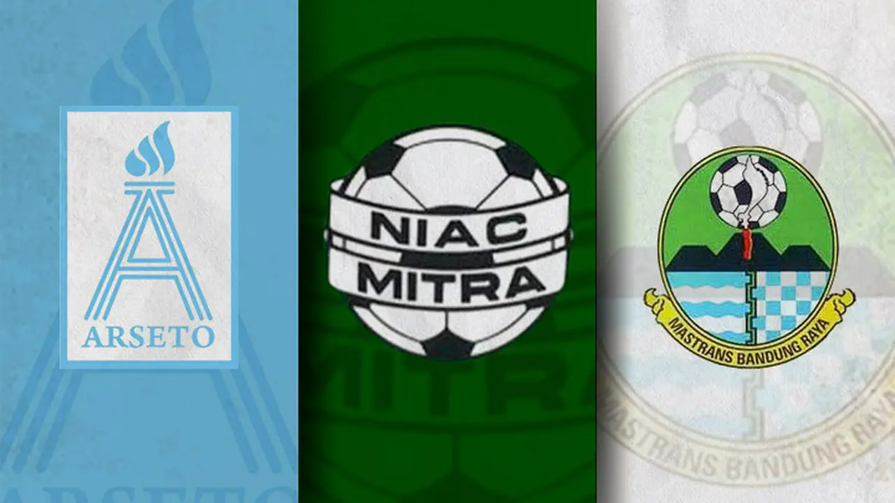 Ilustrasi - Logo Klub Arseto Solo, Niac Mitra, Martrans Bandung Raya