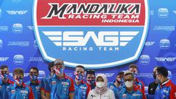 Pertamina Mandalika SAG Team menjadi satu-satunya tim asal Indonesia yang akan berlaga di ajang Moto2 2022. (Bola.com/M Iqbal Ichsan)