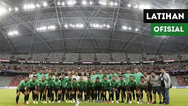 Vlog Bola.com: Mengintip Latihan Ofisial Timnas Indonesia dan Singapura