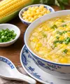 Resep Sup Telur ala Chinese Restaurant dengan Jagung Manis (AI Generated)