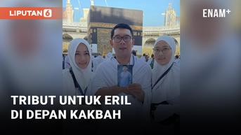 VIDEO: Keluarga Ridwan Kamil 'Ajak' Eril Berfoto di Depan Kakbah