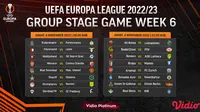 Link Live Streaming Liga Europa 2022/23 Week 6 di Vidio, Jumat, 4 November 2022