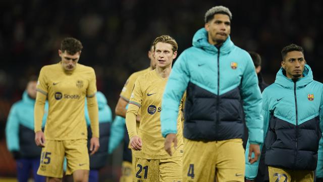 Ekspresi Pemain Barcelona Usai Kalah dari Manchester United