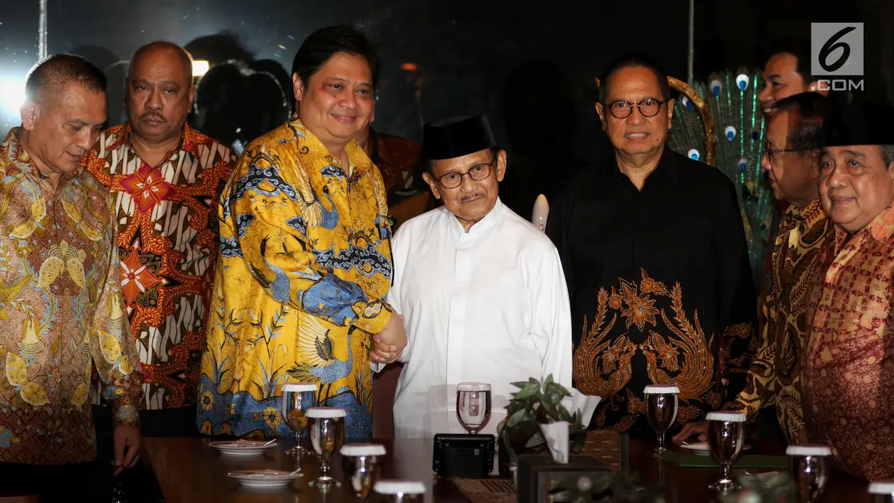 Jelang Pilpres, Airlangga Hartarto Silaturahmi ke Habibie