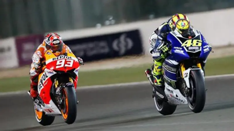 [Bintang] Bukti Marc Marquez dan Valentino Rossi Saling Sinis