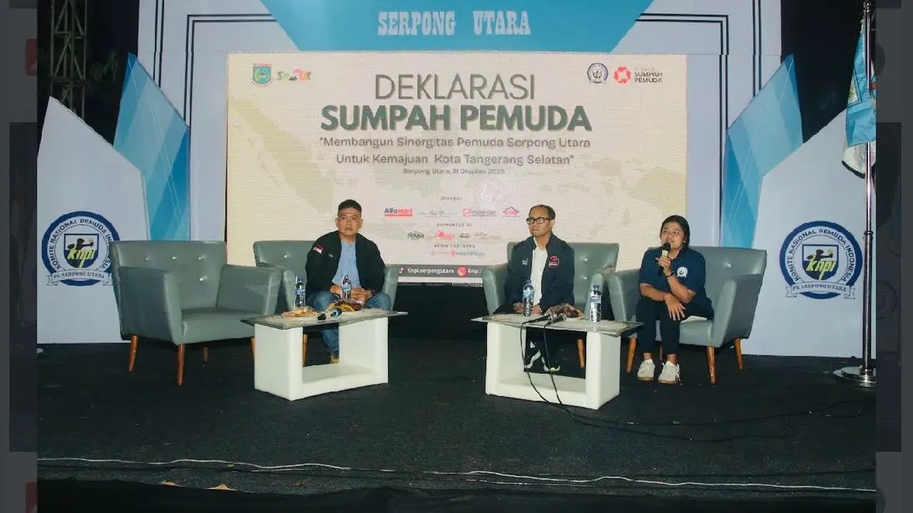 Komite Nasional Pemuda Indonesia (KNPI) Serpong Utara memperingati Sumpah Pemuda dengan menggelar diskusi bertemakan “Membangun Sinergitas Pemuda untuk Kemajuan Kota” di Serpong Utara, Kamis (31/10) (Istimewa)