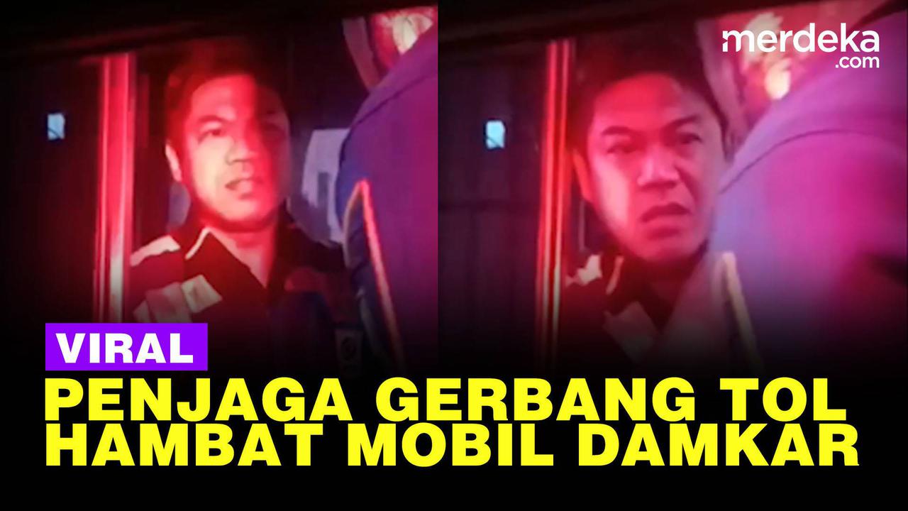 VIDEO: Duduk Perkara Petugas Gerbang Tol Halangi Tugas Damkar