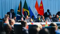 Presiden Jokowi menghadiri KTT BRICS di Johannesburg, Afrika Selatan. (Foto: Laily Rachev - Biro Pers Sekretariat Presiden)