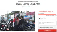 Petisi online yang dibuat oleh Hendra Subiyanto di laman Change.org ini telah ditandatangai oleh lebih dari 33.000 netizen.