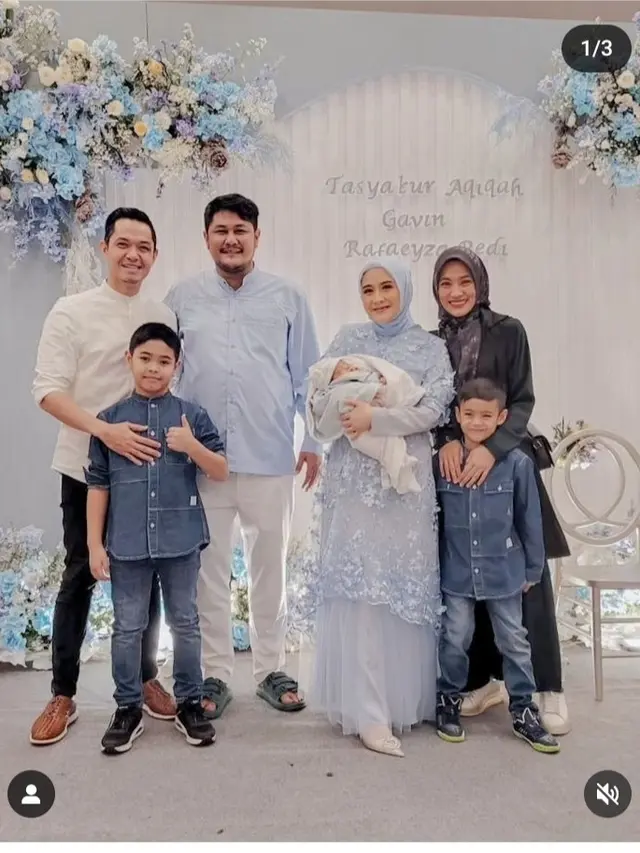 Tasyakuran Akikah Gavin Rafaeyza Redi anak Ryana Dea dan Puadin Redi (Foto: instagram ichasoebandono)