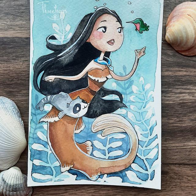 6 Lukisan Putri Duyung dengan Beragam Tema Ini Unik, Cakup Banyak Karakter