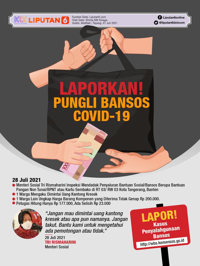 Infografis Laporkan Pungli Bansos Covid-19