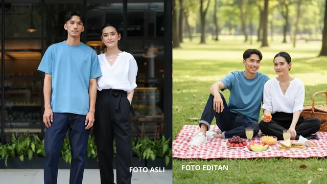 Edit Foto Gemini AI bareng pacar (Foto: Reve Art AI dan Gemini AI)