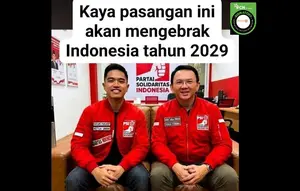 Cek Fakta: Foto Ahok dan Kaesang Pakai Jaket PSI Ini Buatan AI