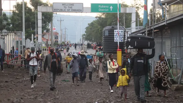 Penampakan Lava Gunung Nyiragongo di Kongo
