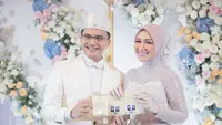 Gaun pengantin bertabur mutiara untuk Dine Mutiara, istri Sahrul Gunawan rancangan Rya Baraba (Foto: Instagram @rya_baraba)