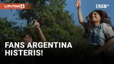 Argentina berjaya tumbangkan Kroasia di babak semifinal dan melaju ke final piala dunia 2022. Suporter di Argentina langsung pesta merayakan kemenangan Lionel Messi dan rekan-rekannya.
